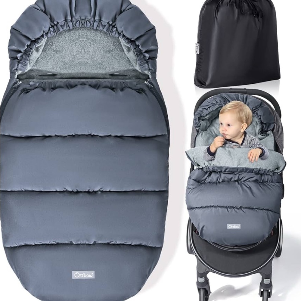 Orzbow Universal Stroller Footmuff, Winter Baby Stroller Bunting - Picture 7 of 7